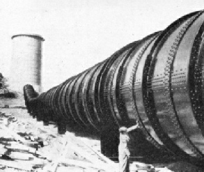 STEEL PIPE with an internal diameter of 13 ft 6-in