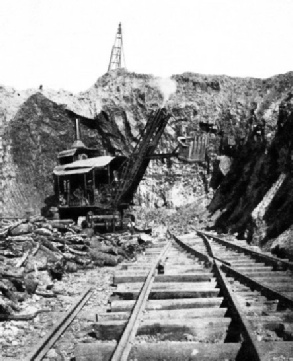 STEAM SHOVEL at work in the Chituru Copper Mine