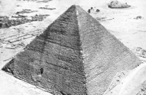 The Great Pyramid of Cheops at El Giza still stands in excellent preservation