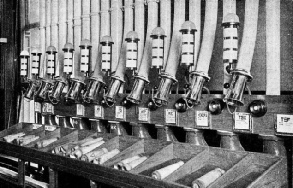 AUTOMATIC STREET TUBES link the Central Telegraph Office with Post Offices in many parts of London