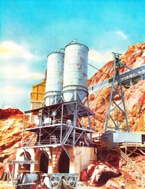 CONCRETE MIXING PLANT used during the building of the Boulder Dam