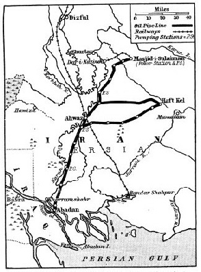 OILFIELDS OF IRAN, formerly Persia