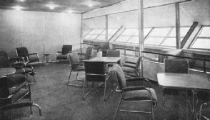 THE STARBOARD HALL of the airship Hindenburg