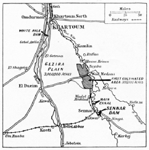 Map of the Plain of Gezira