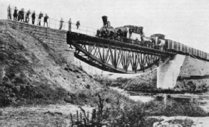 CONSTRUCTION TRAIN for the laying of the Trans-Siberian Railway