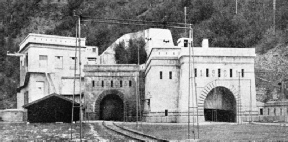 THE SWISS ENTRANCE to the Simplon Tunnel, which links Switzerland and Italy