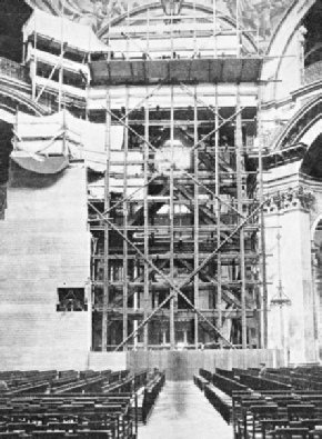 STRENGTHENING THE PIERS on which the weight of the dome of St. Paul’s Cathedral rests