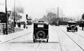 CROSSING THE DETECTOR STRIP, which signals the approach of a vehicle