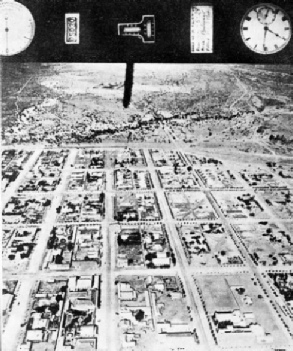 AN AERIAL PHOTOGRAPH taken during a survey of Bulawayo, Southern Rhodesia