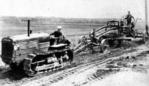 SIX-CYLINDER CRAWLER TRACTOR designed for hauling agricultural machinery
