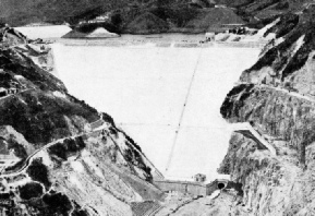 DOWNSTREAM FACE of the Shing Mun Dam Hong Kong