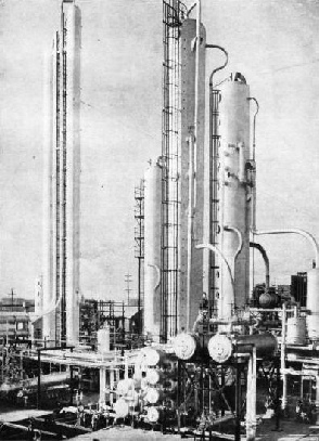 DISTILLING EQUIPMENT at the Dominguez Refinery, California