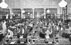 GENERAL VIEW OF THE CENTRE GALLERY of the Central Telegraph Office