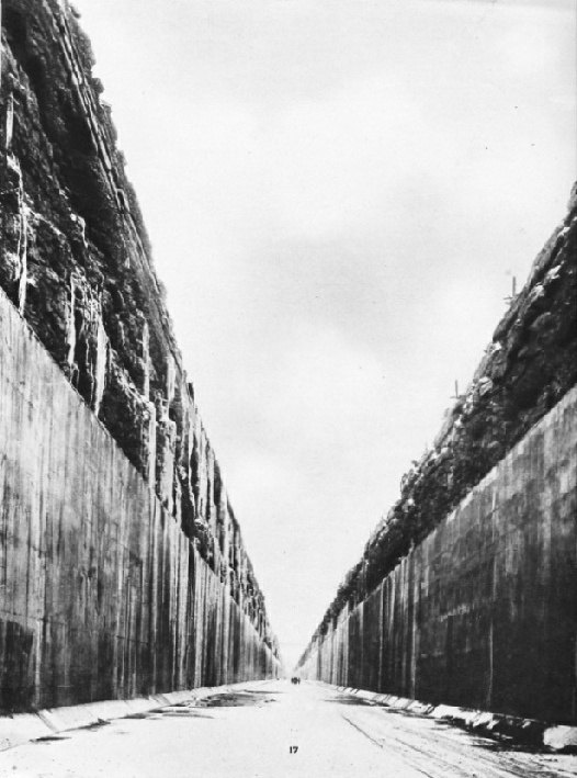 THE CONCRETE-LINED CANAL through which water is diverted from Chippawa to Queenston