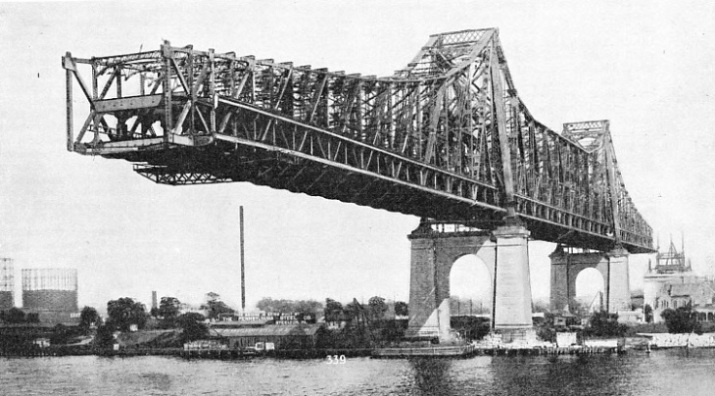 TWO DECKS were incorporated in the Queensboro’ Bridge