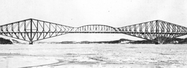 THE LONGEST CANTILEVER SPAN IN THE WORLD is that of Quebec Bridge