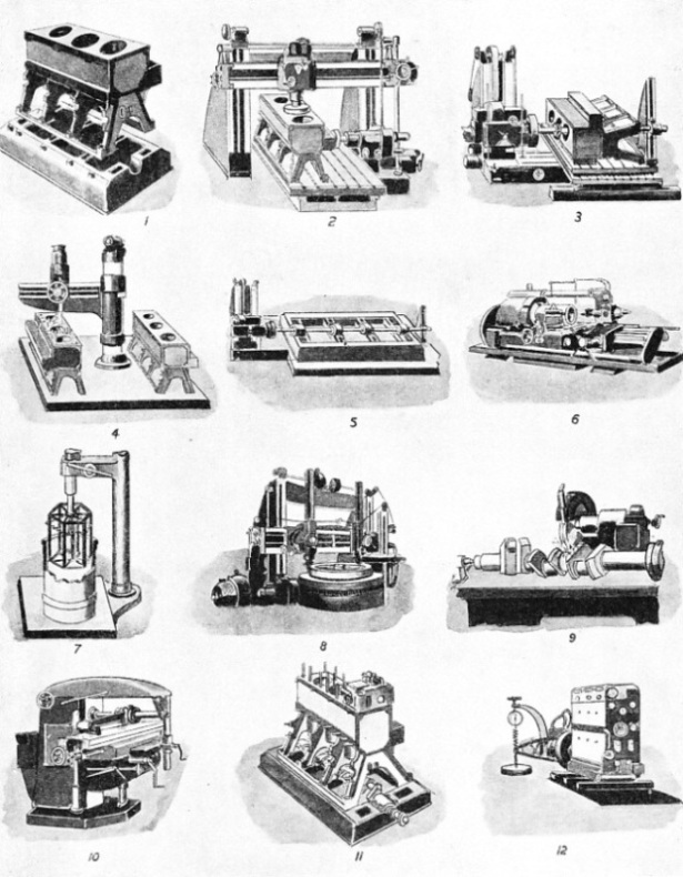 PRINCIPAL PROCESSES IN THE MANUFACTURE OF OIL ENGINES