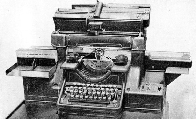 DUPLICATING PRINTING PUNCH used to prepare cards for the Hollerith accounting system