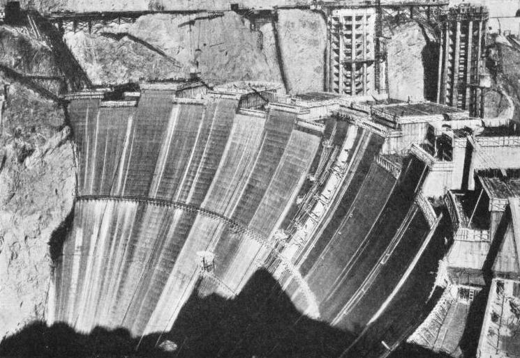 THE GREAT BOULDER DAM NEARING COMPLETION