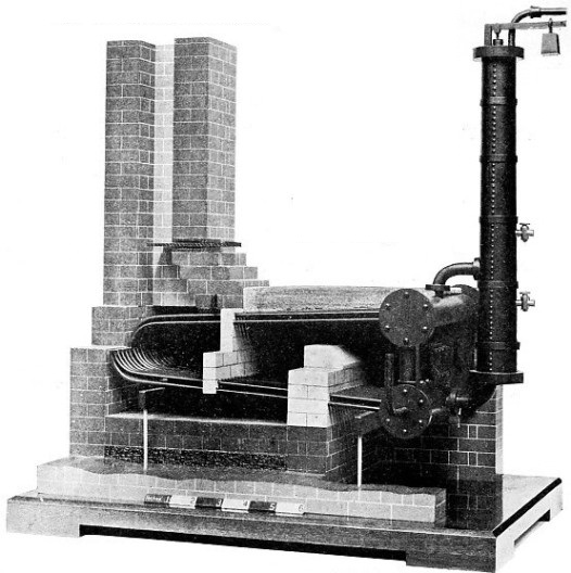 MODEL OF AN EARLY WATER TUBE BOILER designed by Sir Goldsworthy Gurney