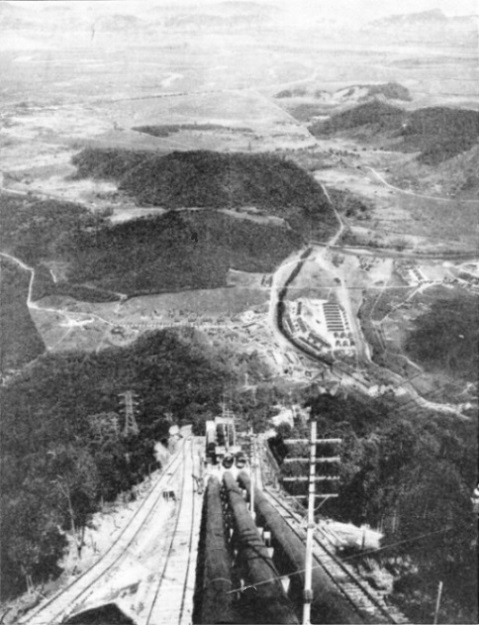 Laying the Pipeline to the Power House at Serra Do Cubatao