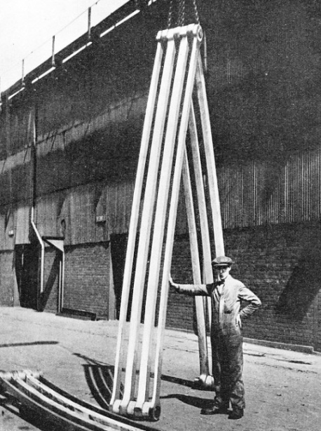 TWO ARTICULATIONS of the first steel chain which was used to strengthen the dome of St. Paul’s Cathedral