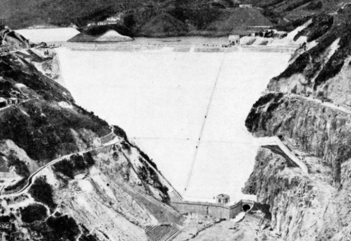 DOWNSTREAM FACE of the Shing Mun Dam Hong Kong