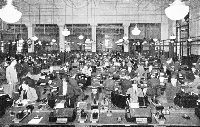 GENERAL VIEW OF THE CENTRE GALLERY of the Central Telegraph Office