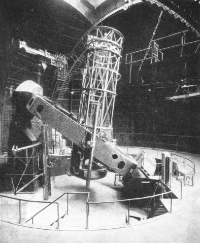 INTERIOR OF THE DOME which contains the 100-in Hooker telescope