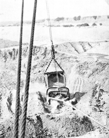 THE BUCKET OF A DRAGLINE