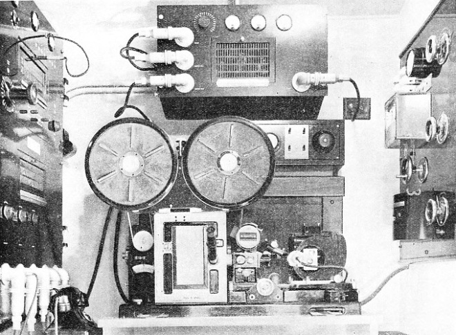 INTERIOR OF A MOBILE RECORDING UNIT as used for production of news reels 