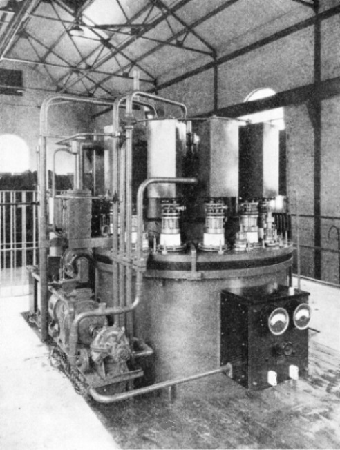 MERCURY ARC RECTIFIER used for converting alternating into direct current