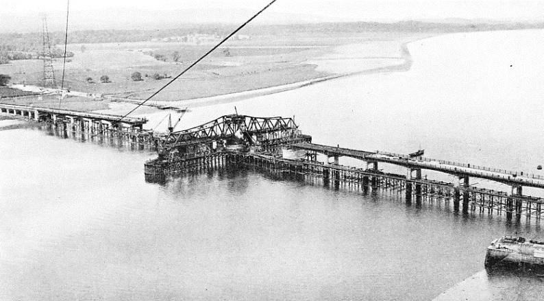 TWENTY-SEVEN SPANS and an approach viaduct make up the total length of Kincardine Bridge