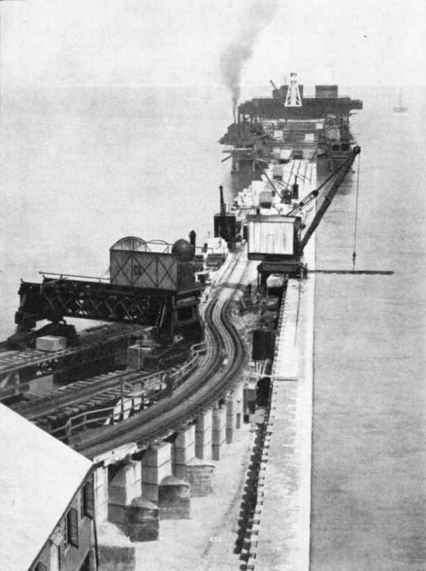 The Admiralty Pier at Dover was extended seawards 