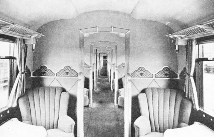 IN A FIRST-CLASS COACH of the LNER “Coronation”