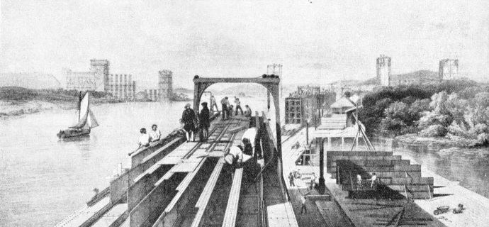 Building the tubes for the Britannia Bridge