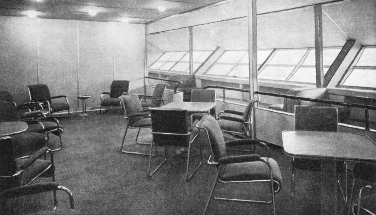 THE STARBOARD HALL of the airship Hindenburg