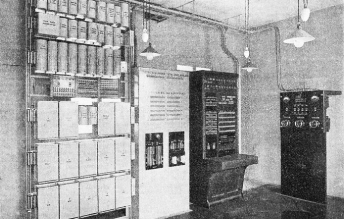 CONTROL SWITCHBOARD for a totalisator installation at a greyhound racecourse