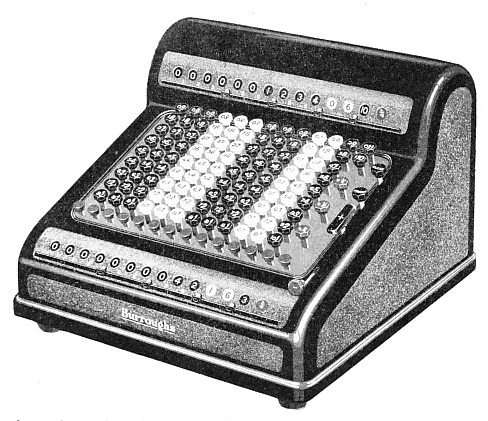 ELECTRIC CALCULATOR which records individual totals and grand accumulative totals