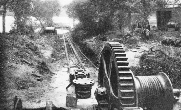 steel cables used to haul the Silurus into an upright position