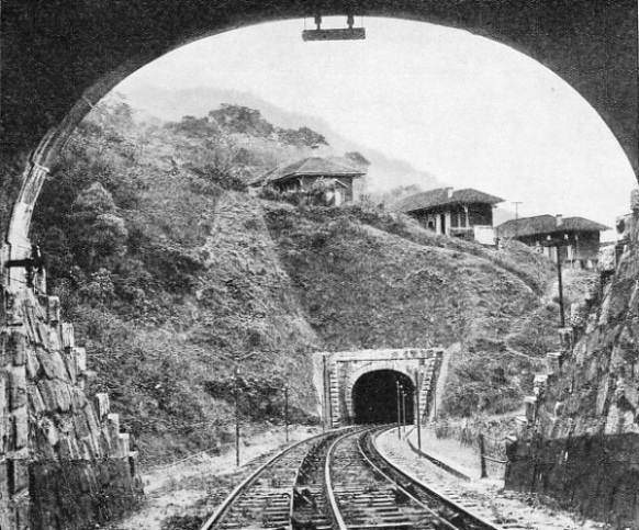 TUNNELS ON THE NEW LINE up the Serra do Mar inclines