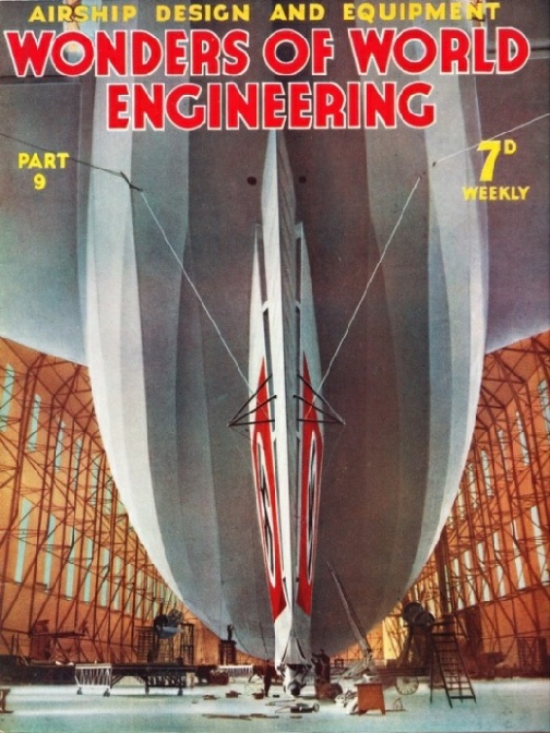 The giant airship Hindenburg