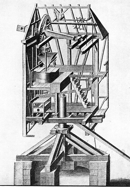 SECTION OF A POST MILL