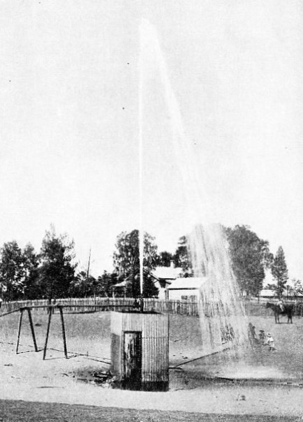 Water from an artesian bore at Charleville in South Central Queensland