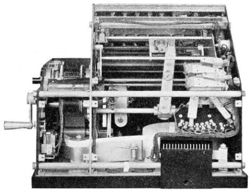 TICKET ISSUING APPARATUS with cover removed