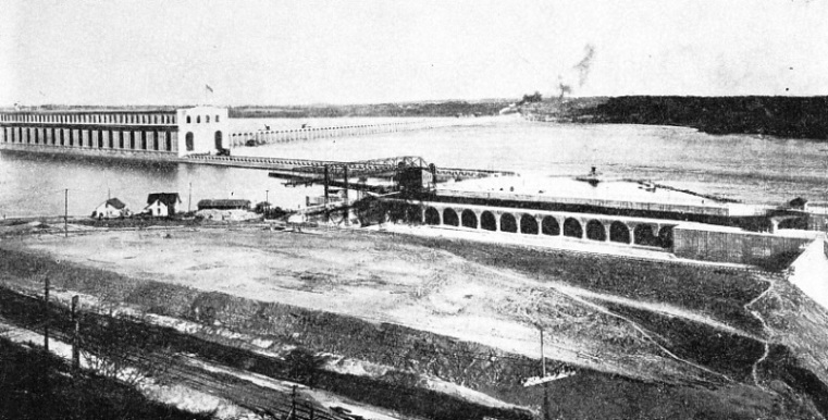 A DAM 4,649 FEET LONG across the Mississippi at Keokuk, Iowa