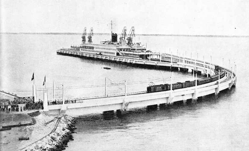 REINFORCED CONCRETE LANDING STAGE AND VIADUCT at Le Verdon, in the estuary of the River Gironde