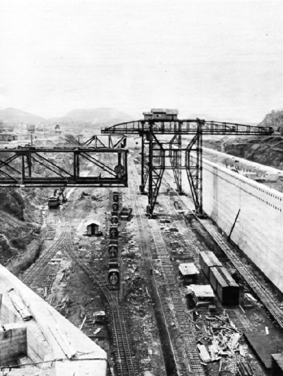 AT MIRAFLORES, near the Pacific entrance to the Panama Canal