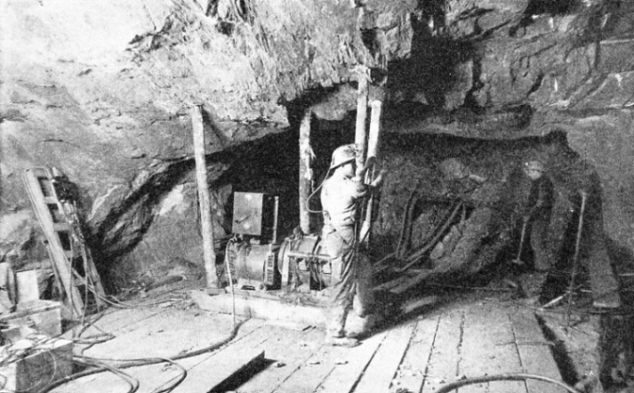 IN THE DEVELOPMENT HEADINGS of Hollinger Mine