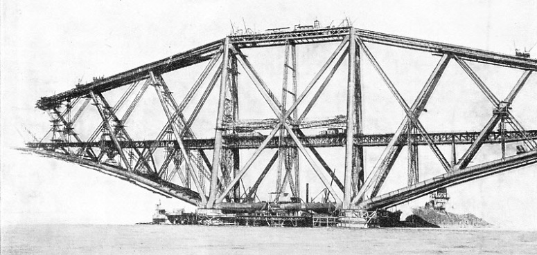 One of the cantilevers of the Forth Bridge